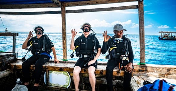 Two dives in a day, from Matemwe